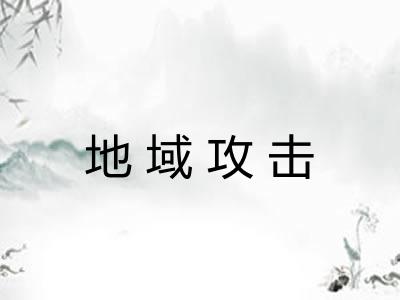 地域攻击