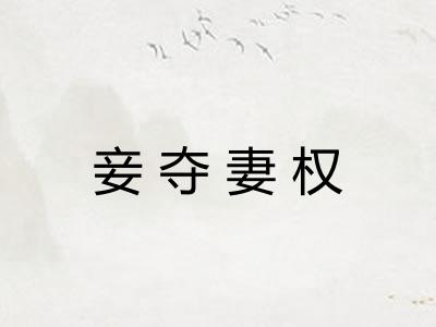 妾夺妻权 妾夺妻权