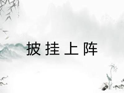 披挂上阵