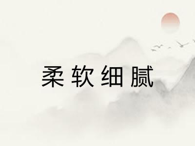 柔软细腻 柔软细腻