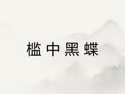 槛中黑蝶