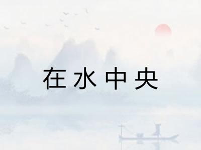 在水中央 在水中央