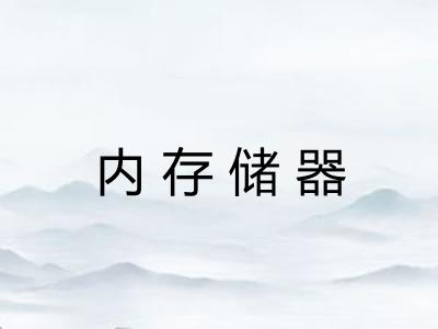内存储器 内存储器