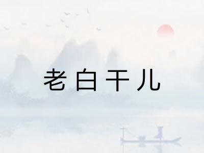 老白干儿