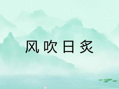 风吹日炙 风吹日炙