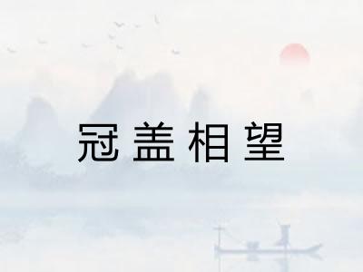 冠盖相望 冠盖相望