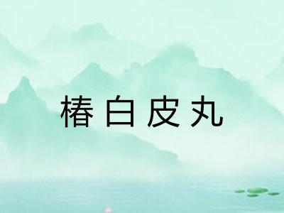 椿白皮丸 椿白皮丸