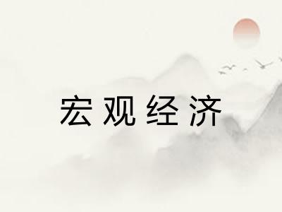 宏观经济 宏观经济
