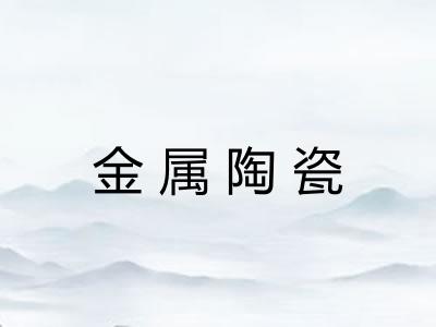 金属陶瓷 金属陶瓷