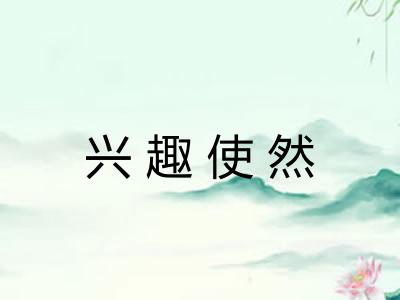 兴趣使然 兴趣使然