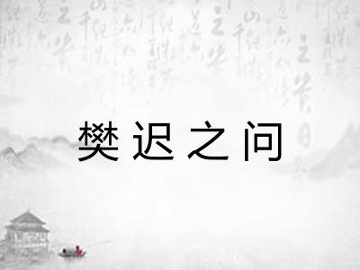 樊迟之问