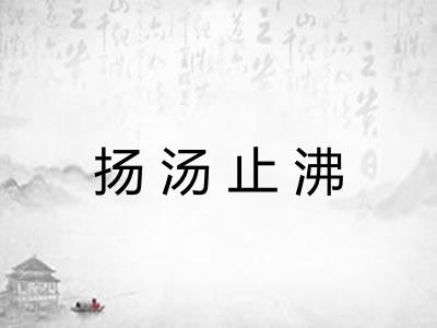 扬汤止沸