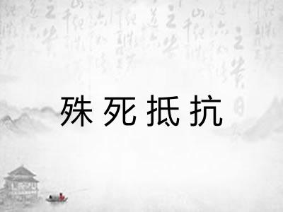 殊死抵抗