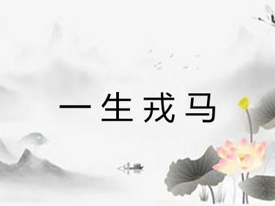 一生戎马 一生戎马