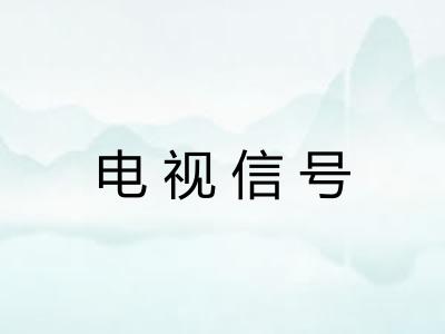 电视信号