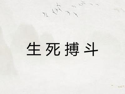 生死搏斗 生死搏斗