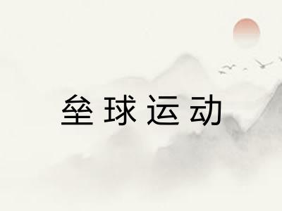垒球运动 垒球运动