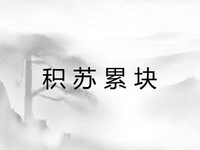 积苏累块 积苏累块