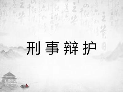 刑事辩护 刑事辩护