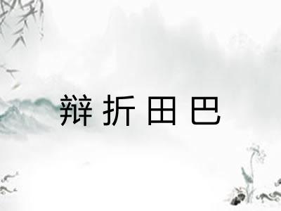 辩折田巴 辩折田巴