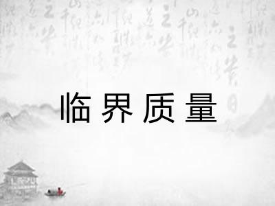 临界质量
