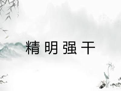 精明强干