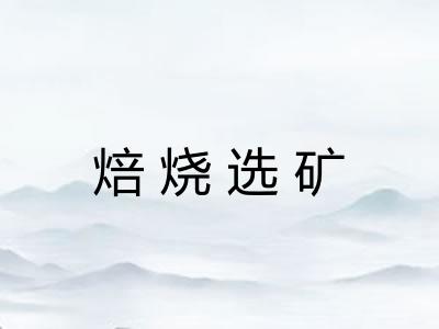 焙烧选矿 焙烧选矿