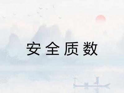 安全质数 安全质数