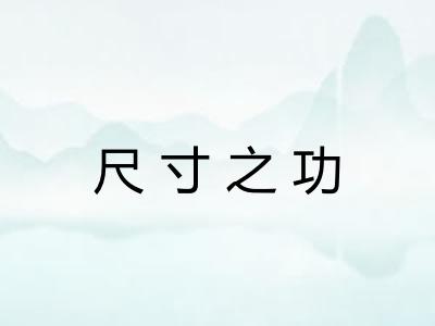 尺寸之功 尺寸之功