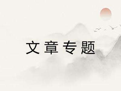 文章专题 文章专题