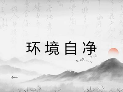 环境自净 环境自净
