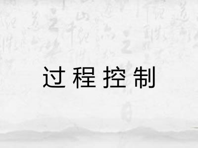 过程控制 过程控制