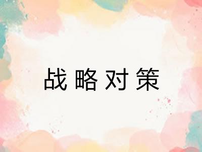 战略对策