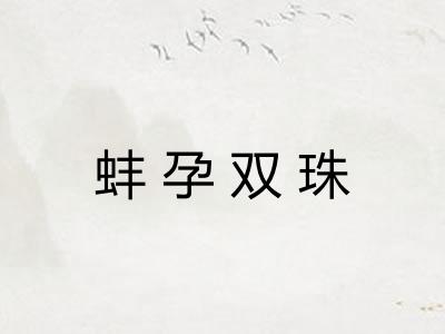 蚌孕双珠 蚌孕双珠