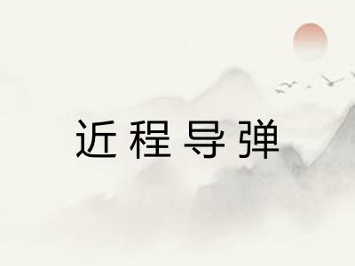 近程导弹