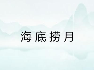 海底捞月