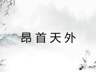 昂首天外 昂首天外