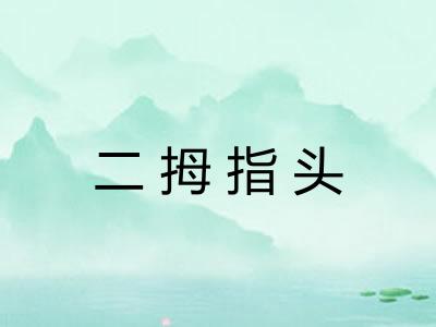 二拇指头