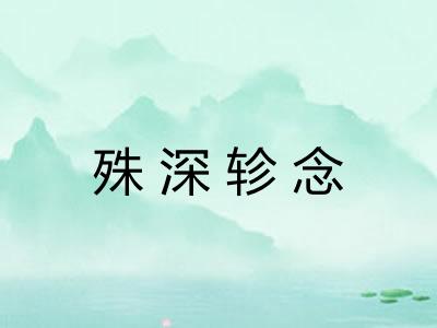 殊深轸念