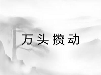 万头攒动 万头攒动