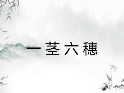 一茎六穗 一茎六穗