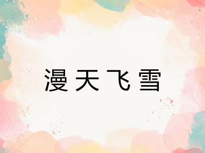 漫天飞雪 漫天飞雪
