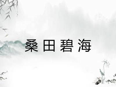 桑田碧海 桑田碧海