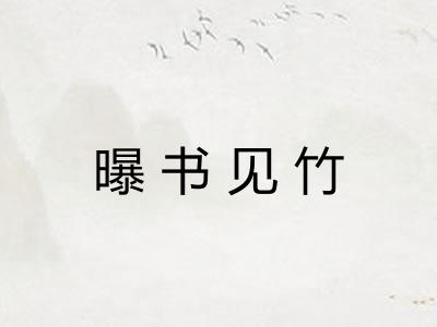 曝书见竹 曝书见竹
