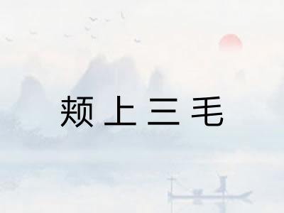 颊上三毛 颊上三毛