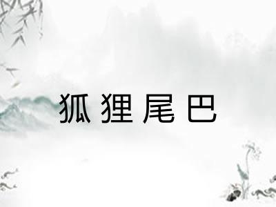 狐狸尾巴