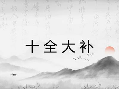 十全大补 十全大补