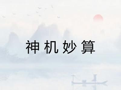 神机妙算 神机妙算