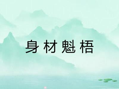 身材魁梧