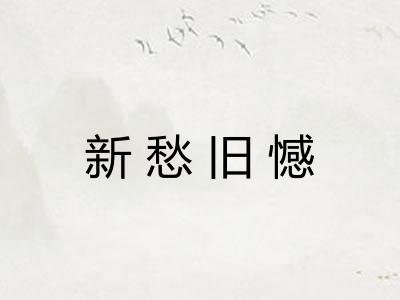 新愁旧憾 新愁旧憾